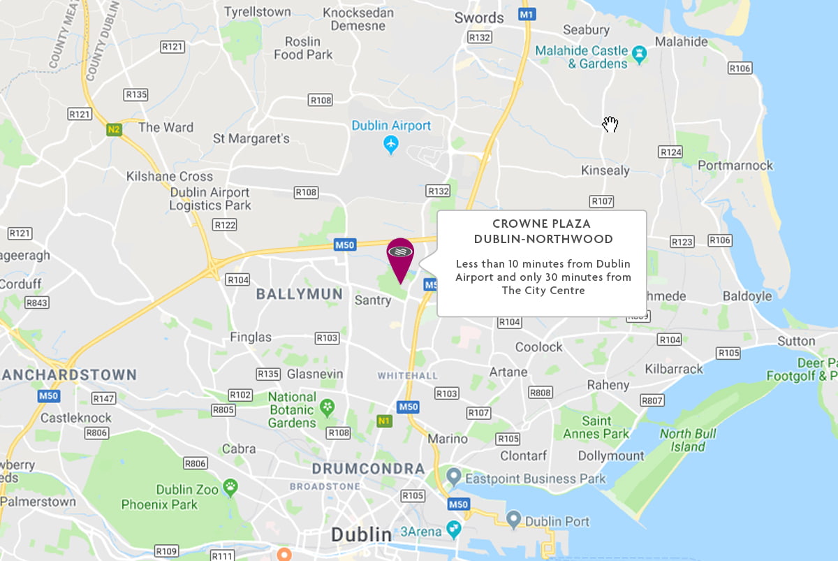 Crowne Plaza Dublin Northwood Location